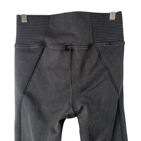 AERIE OFFLINE Charcoal Gray Big Chill High-Waist Seamless Women's Leggings Small - Picture 9 of 9